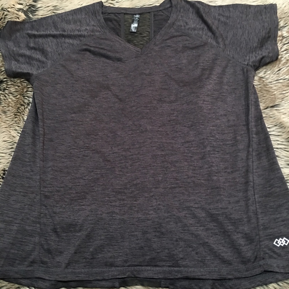 LEG3ND Heather Black/purple Workout Shirt Size XL NWOT